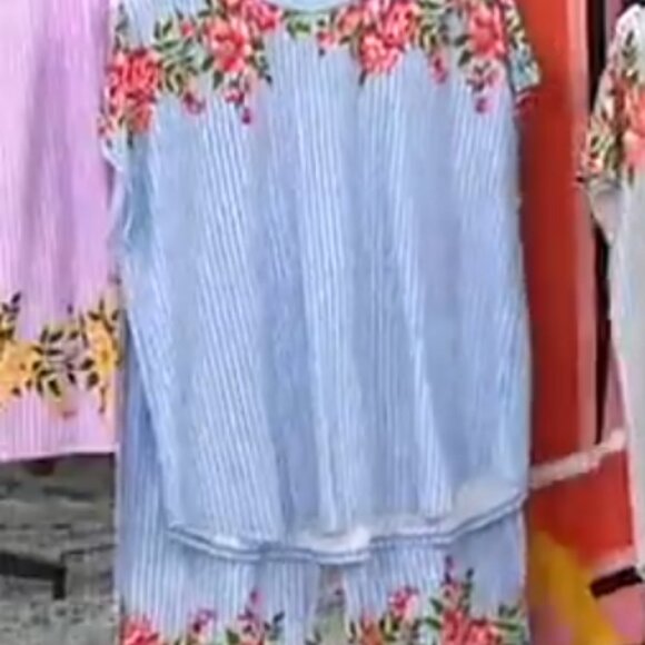 NEW 1X Cuddl Duds Cotton Touch Dolman Tunic & Gaucho Pant Set with pockets (QVC) - Picture 4 of 10